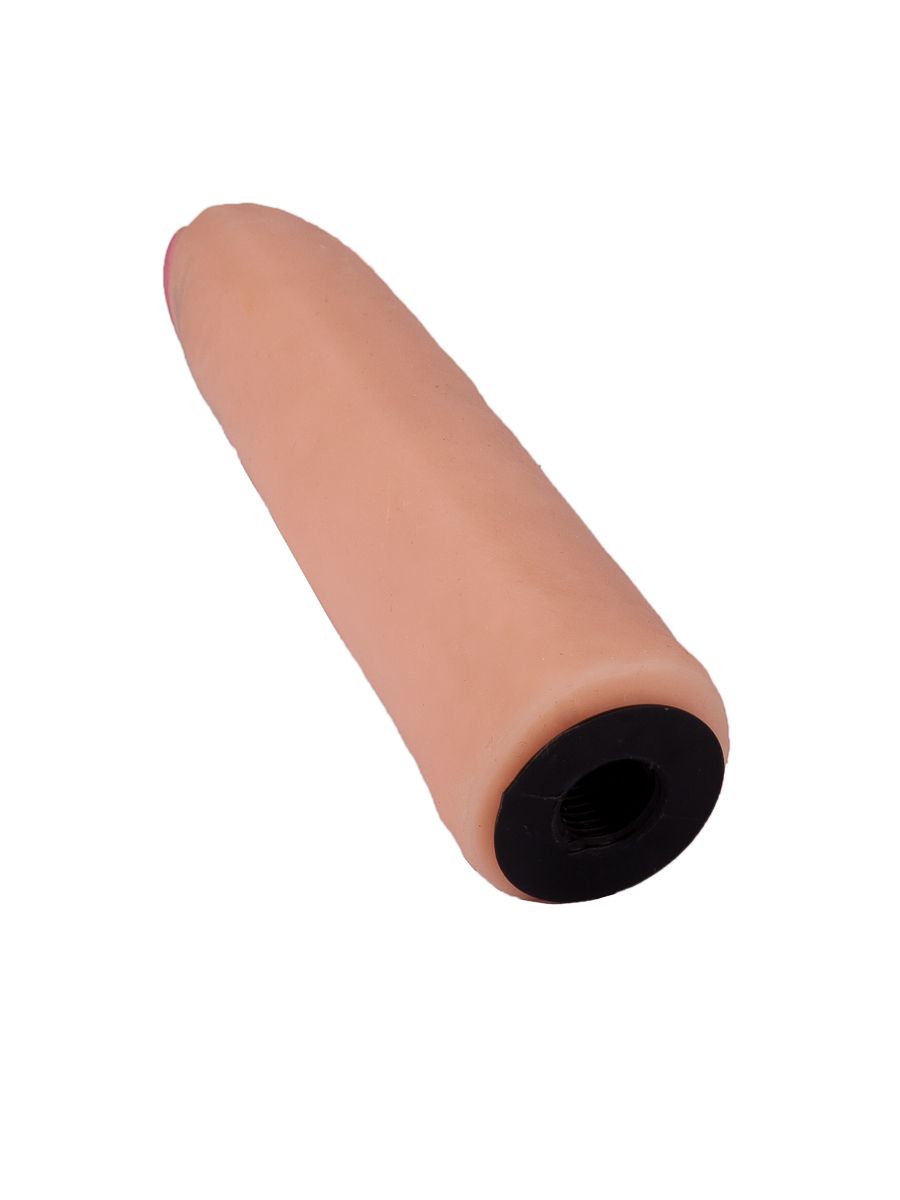 Насадка-фаллоимитатор на кожаных трусиках Harness Ultra Realistic 7" - 18 см. 5