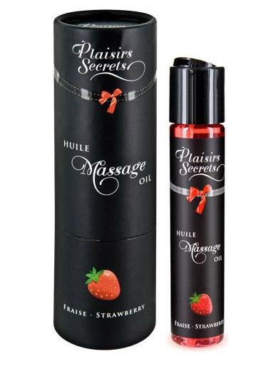 Массажное масло с ароматом клубники Huile de Massage Gourmande Fraise des Bois - 59 мл. 1