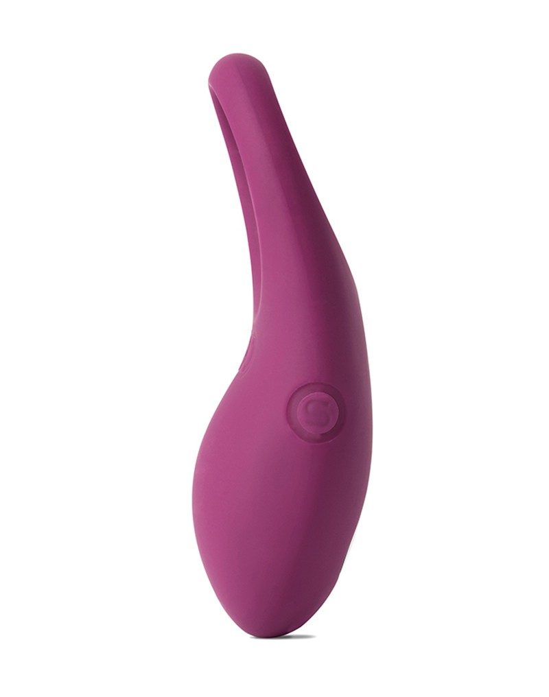 Фиолетовое эрекционное кольцо Winni с вибрацией и пультом ДУ 7