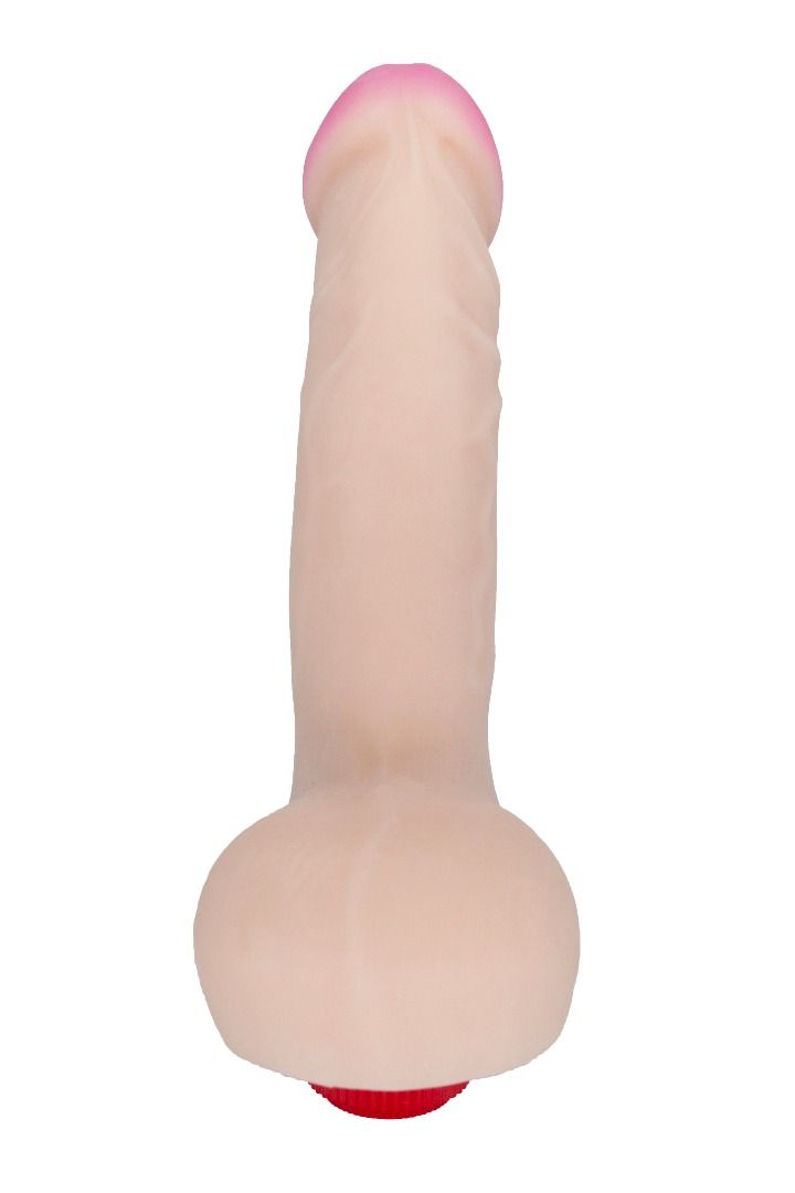 Телесный вибромассажёр HUMAN COPY 7,5" - 19 см. 3