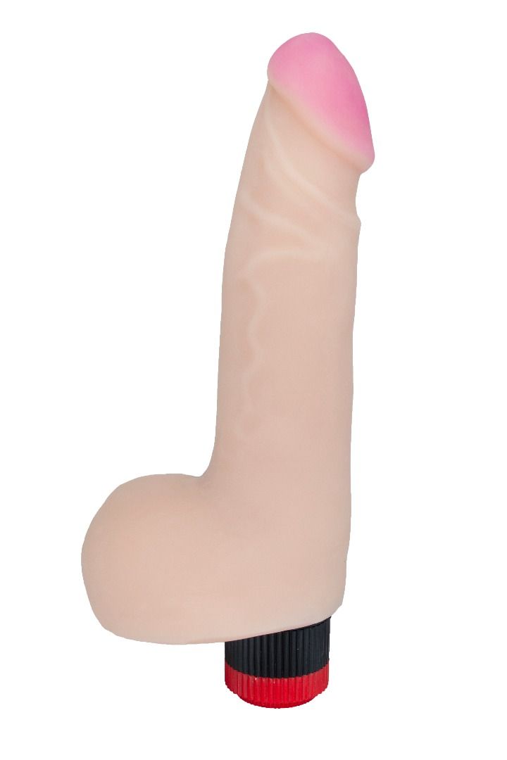 Телесный вибромассажёр HUMAN COPY 7,5" - 19 см. 1