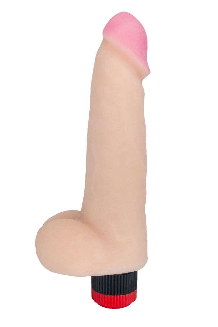 Телесный вибромассажёр HUMAN COPY 8,8" - 21,5 см. 1