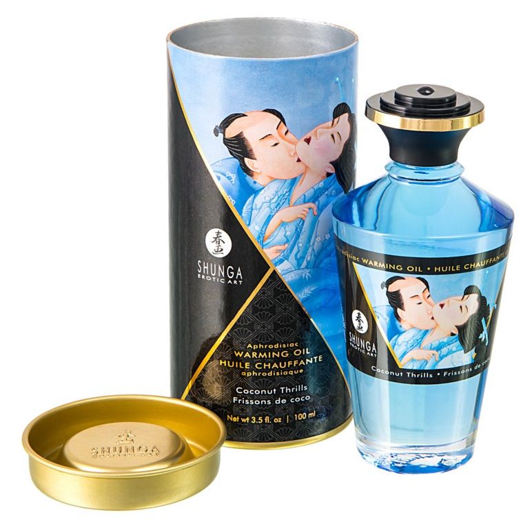 Массажное интимное масло с ароматом кокоса - 100 мл. 4