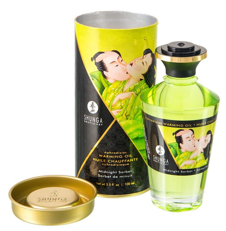 Массажное интимное масло с ароматом щербета - 100 мл. 4