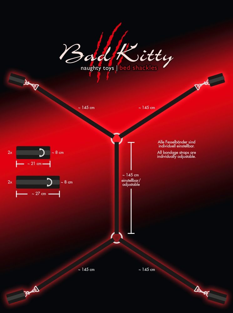 Набор для фиксации на кровати Bed Shackles 3