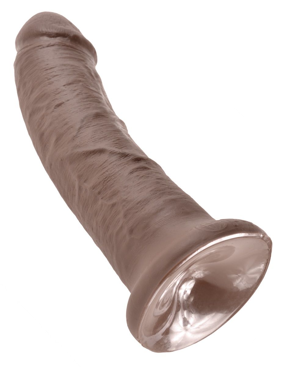 Коричневый фаллоимитатор 8" Cock - 20,3 см. 4