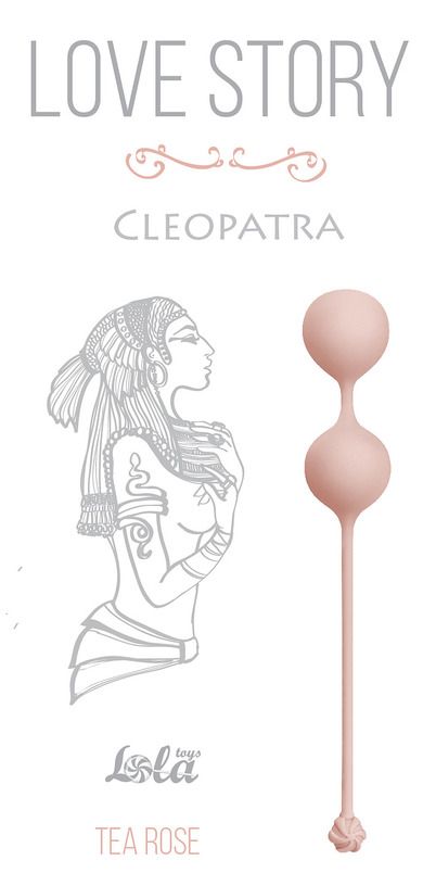 Розовые вагинальные шарики Cleopatra Tea Rose 1