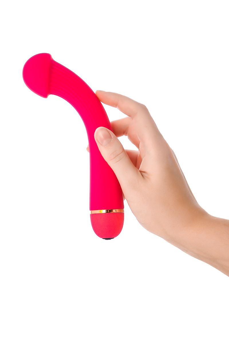 Розовый вибратор с шаровидной головкой - 20 см. 10