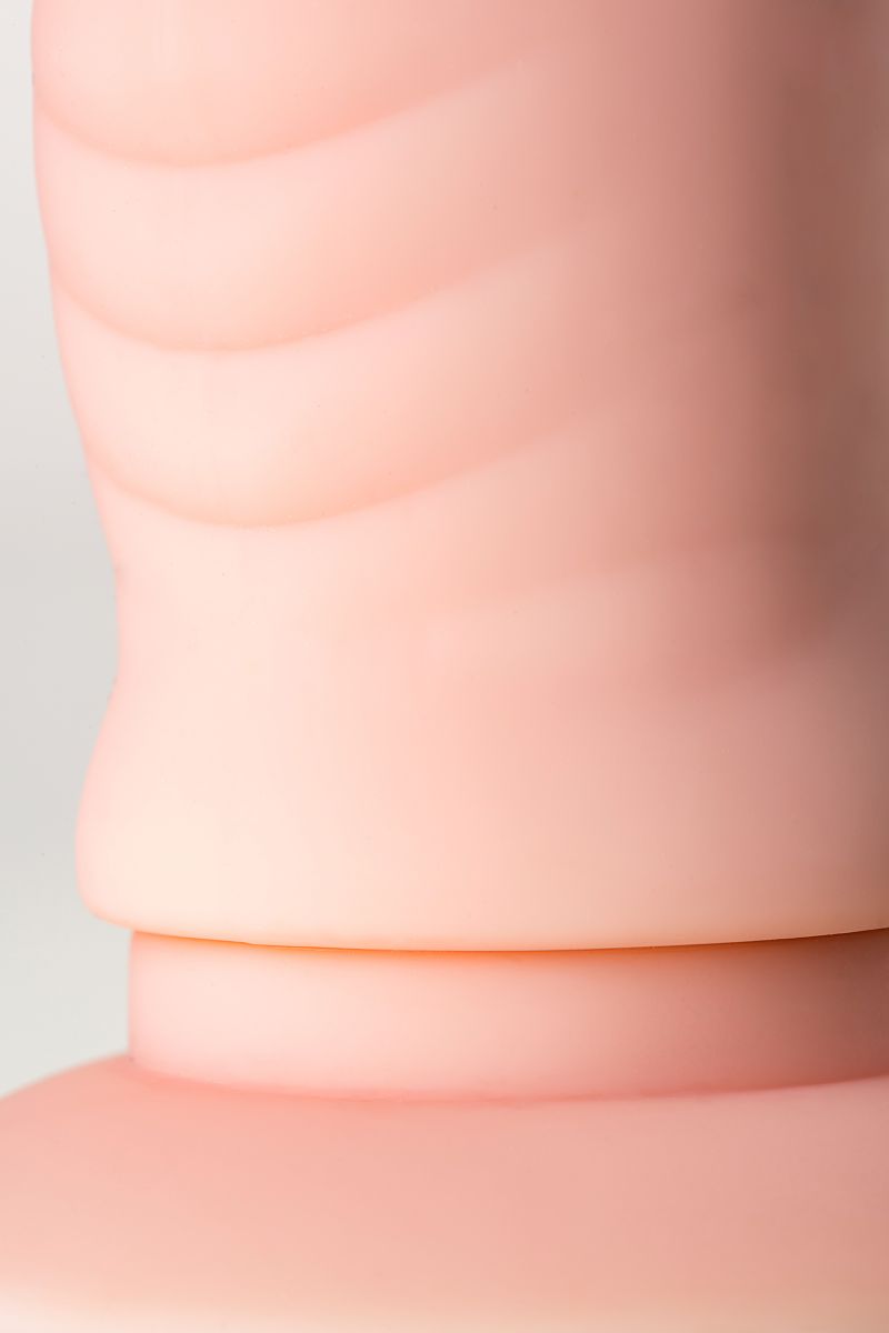 Двойной фаллоимитатор с присоской и съемной вибропулей - 19,5 см. 12