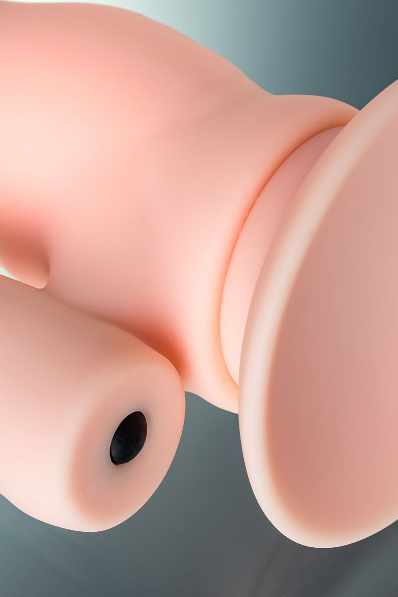 Двойной фаллоимитатор с присоской и съемной вибропулей - 19,5 см. 10