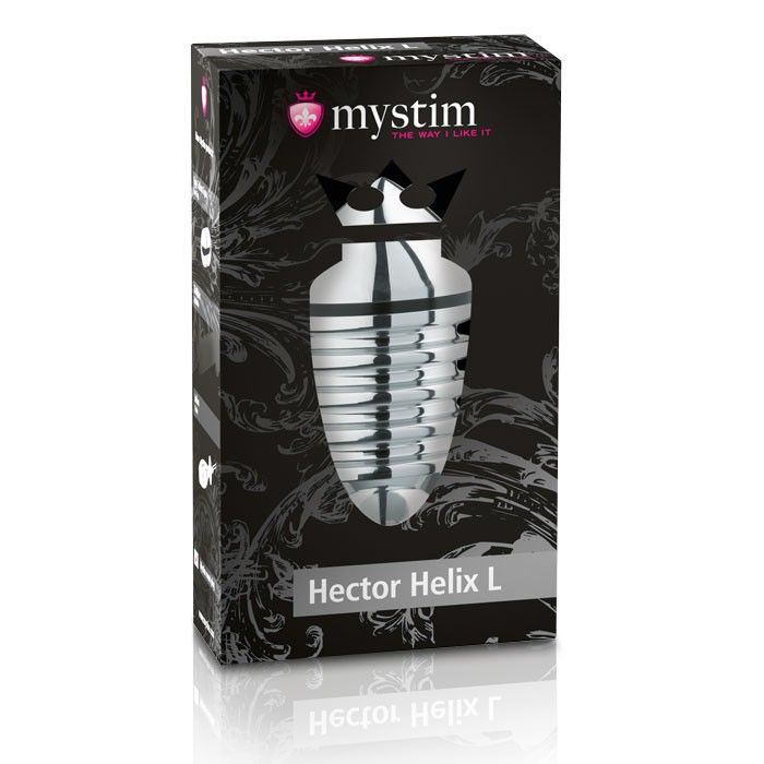 Анальный плаг для электростимуляции Hector Helix Buttplug L - 11,5 см. 2