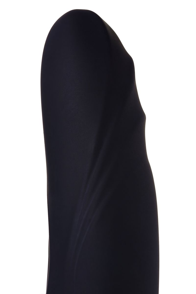 Чёрный вибратор WANAME Thunder с клиторальным отростком - 24,2 см. 12