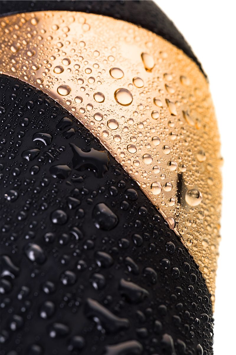 Чёрный вибратор WANAME Thunder с клиторальным отростком - 24,2 см. 18