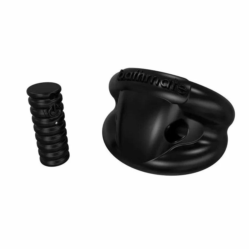 Чёрное эрекционное виброкольцо Strength 3