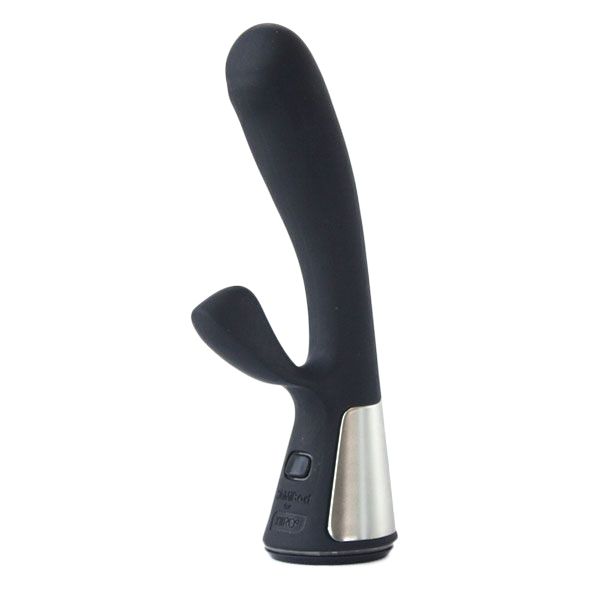 Чёрный интерактивный вибратор Kiiroo Ohmibod Fuse - 18 см. 1