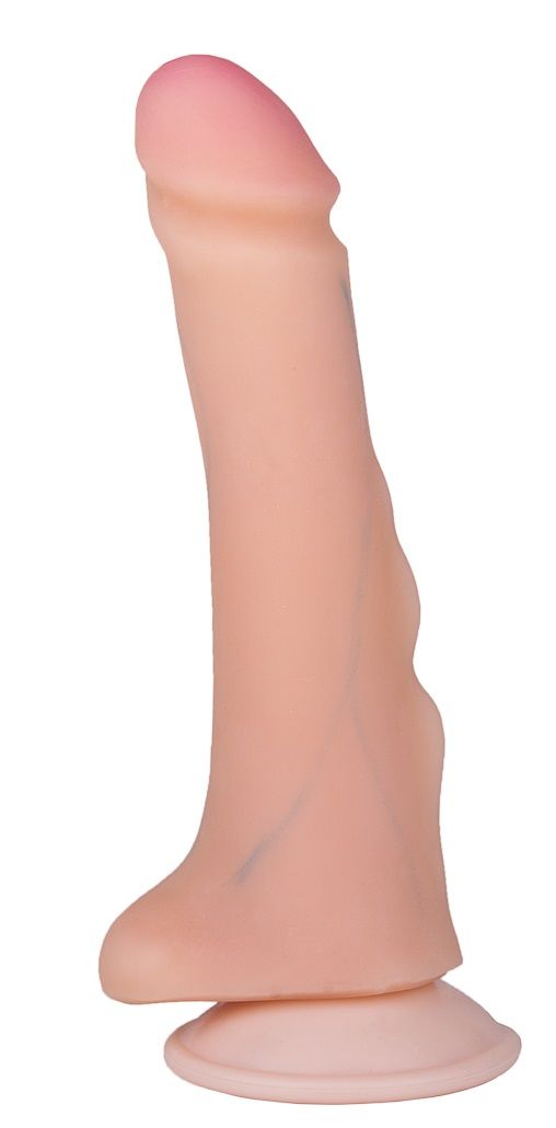 Фаллоимитатор REAL Standard с наплывами - 19,5 см. 1