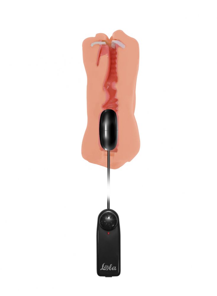 Двусторонний мастурбатор с вибропулей Satisfaction Babylicious 5