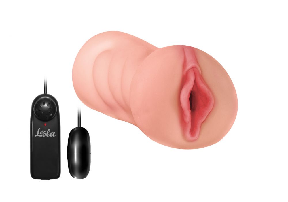 Двусторонний мастурбатор с вибропулей Satisfaction Lucky charm 4