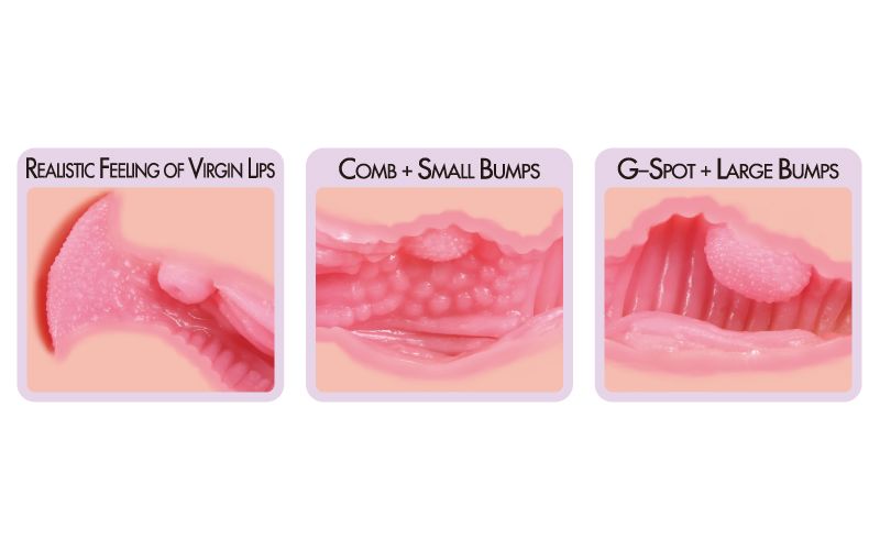 Мастурбатор-вагина с двойным слоем материала Haru 5